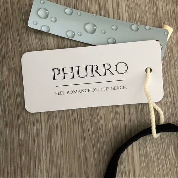 PHURRO Black Bikini Top Size Large - Picture 4 of 7